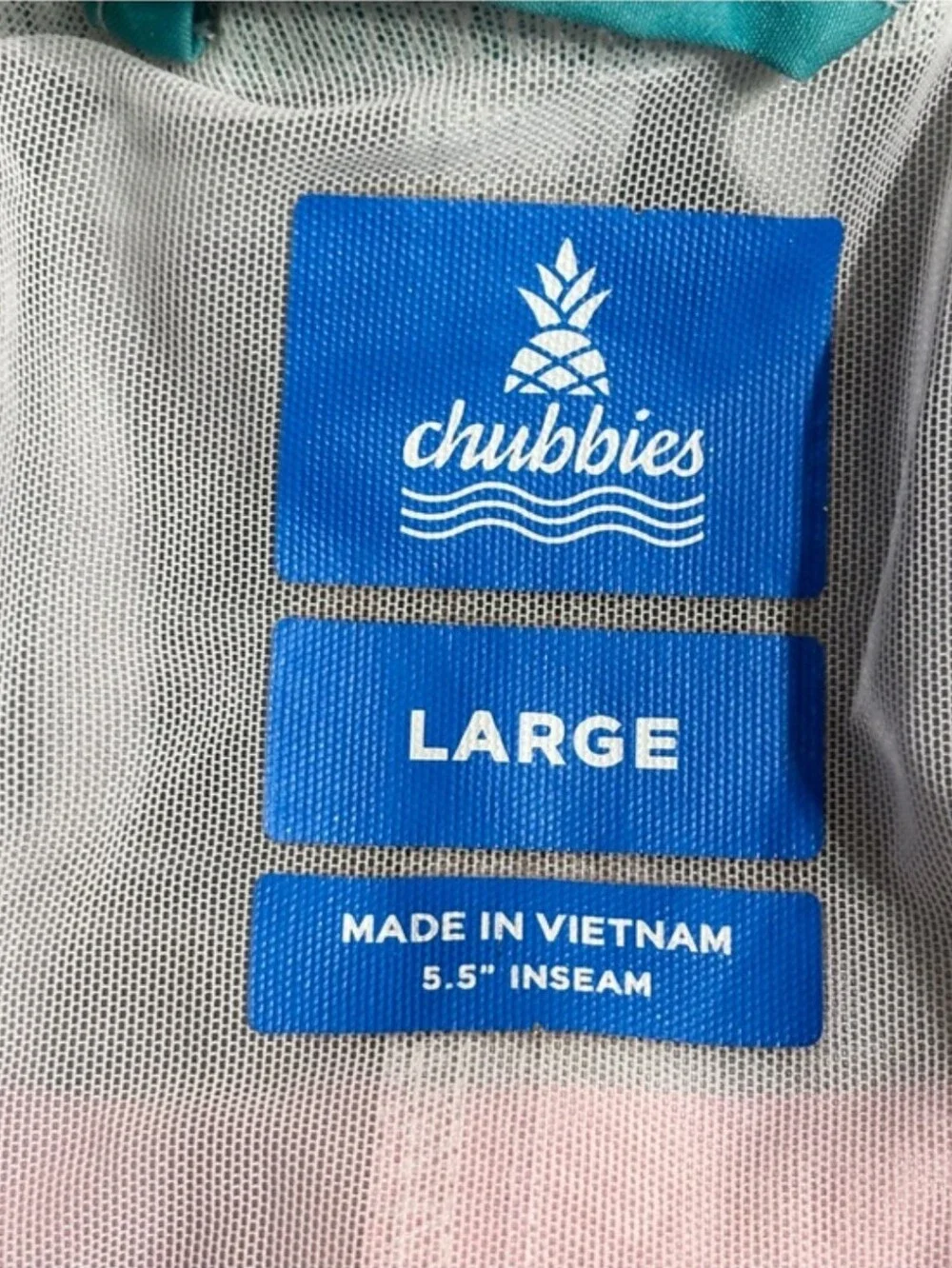 CHUBBIES The Aquatic Libations Swim Trunks Specks & Stripes Large